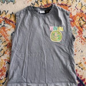 Nirvana Gray Kids Sleeveless Top